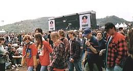 Maandag rennen voor het noodweer op de pinkpopmaandag. Pinkpop Wikipedia