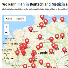 Wo Kann Man In Deutschland Medizin Studieren Karte Aller Unis