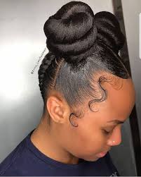 Easy bun hairstyles are in demand, and there is another style that is chignon bun that takes more time than usual, and it is suitable for cocktail parties. Bun Hairstyles For Black Hair