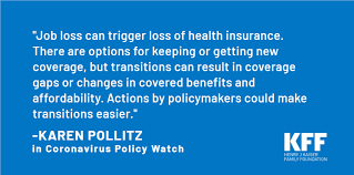 Learn how shopping the health insurance marketplace can help you get affordable if you have no job or are underemployed, your first choice would be to see if you qualify for medicaid. What People And Policymakers Can Do About Losing Coverage During The Covid 19 Crisis Kff