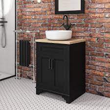 Check out our bathroom countertop selection for the very best in unique or custom, handmade pieces from our bathroom décor shops. 600mm Black Freestanding Countertop Vanity Unit With Basin Camden Better Bathrooms