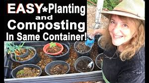 Grow your own for less with our great deals on a wide range of organic compost and compost bins. How To Container Garden Compost In Place Step By Step Self Contained Ecosystem Feeds Your Plants Youtube