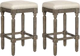 Or choose a wood bar stool with an upholstered seat in counter height that matches your existing color scheme. Amazon Com Ball Cast Kitchen Counter Pub Height Barstool 26 Inch Seat Height Taupe Set Of 1 Garden Outdoor