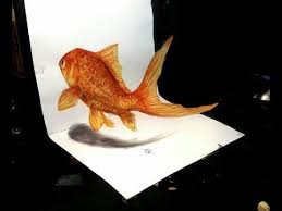 Most of the 3d drawing tutorials are optical illusions of a drawing, which faced a certain way looks like 3d. Drawing A 3d Goldfish How To Draw A Fish Youtube Fish Drawings Drawing Artwork 3d Art Drawing