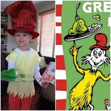 Book Week Costume Dr Seuss Green Eggs And Ham Sam I Am Book Week Costume School Fun Book Week