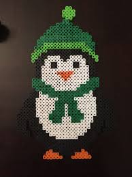 Penguin Christmas Perler Christmas Perler Beads Hama Beads Christmas Perler Beads