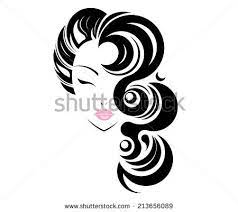 Long Hair Style Icon Logo Women Face On White Background Hair Salon Logos Hair Logo Beauty Salon Logo