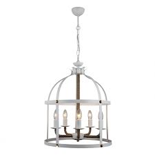 Besli Beyaz Kafes Halat Detayli Modern Sarkit Avize 1367 71 05 Avize Avizeler Modern