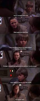 I Don T Have Anything Else But Unlimited Power Will Do Fine Prequelmemes Star Wars Jokes Star Wars Puns Star Wars Humor