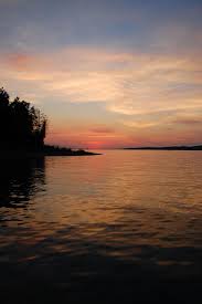 Sky Blue Pink Lake Charlevoix Mi Pure Michigan Miss Michigan Photo