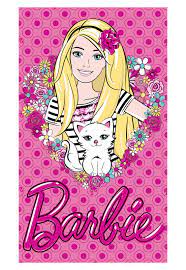 Santista Toalha De Banho Santista Light Barbie Rosa 2237 2441271 1 Zoom Jpg 1104 1600 Barbie Drawing Barbie Cartoon Barbie Images