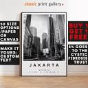Jakarta Print Black and White Photo, Jakarta Wall Art, Jakarta ...