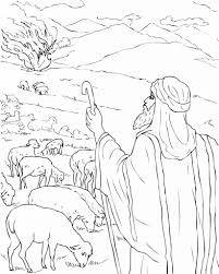 Free Printable Moses Coloring Pages For Kids Sunday School Coloring Pages Bible Coloring Pages Moses Burning Bush