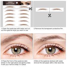 After the first treatment, another touch up is required four to six weeks later. Buy 10 Sheets 4d Eyebrows Tattoo For Makeup Hair Like Natural Tattoo Eyebrow Stickers Ecological Waterproof Eyebrows Makeup For Women Brown 100 Pairs 10 Style Online In Greece B08hhqb94j
