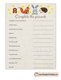 Baby shower feud / baby shower family feud game / family feud game / blue baby shower games / new baby shower games / baby feud game. Complete The Proverb Baby Shower Game Printable Baby Shower Party Games Baby Shower Woodland Woodland Fox Baby Shower