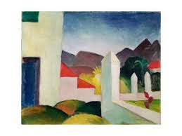 Tunesische Landschaft Tunisian Landscape Oil On Canvas Giclee Print August Macke Art Com August Macke Macke Art