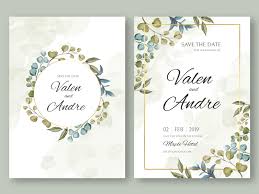Find & download free graphic resources for invitation card. Vintage Wedding Invitation Card Template With Leaves Background By Dheo Donny Adittya On Dribbble