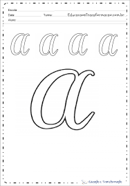 Moldes Da Letra Cursiva A Maiuscula E Minuscula Para Imprimir Educacao E Transformacao Letra Cursiva Cursiva Atividades Com Letra Cursiva