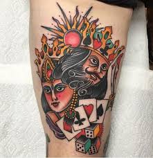 Cartoon king and queen tattoo 165 Matching King And Queen Tattoos For Couples 2021