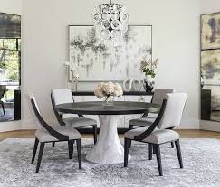 Whoa, there are many fresh collection of white round kitchen table. La Collection Epicurienne Elegant Dining Room Round Dining Table Dining Room Design