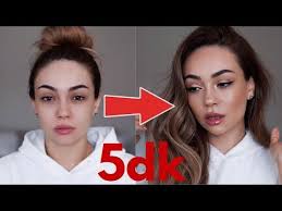 Bb Krem Ile Gunluk Makyajim 5 Dk Da Youtube Bb Kremler Gunluk Makyaj Dogal Makyaj