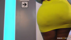 Curvaceous ebony Jayla Page gets double checked at customs check point  photos