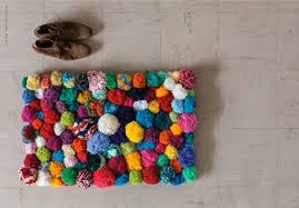 One is red and white, the other is blue and red. 15 Fun Diy Bath Mats Made From Unique Materials