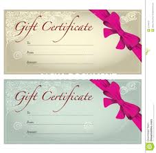 12 printable gift certificate