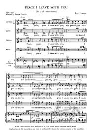 Today i want you to remember that no matter what you are face, you aren't alone. Peace I Leave With You From Knut Nystedt Buy Now In The Stretta Sheet Music Shop Stretta Sheet Music Shop