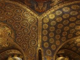 Aachen Cathedral Ceiling Mosaic Detail Aachen Cathedral Mosaic Aachen