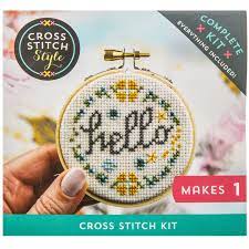 You may need some accessories like the hoop, but everything else is included. Hello Cross Stitch Kit Hobby Lobby 1621150