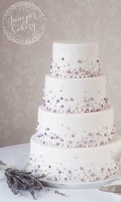 Modern Pearl Embellished Wedding Cake Wedding Cake Pearls Beaded Wedding Cake Purple Wedding Cakes
