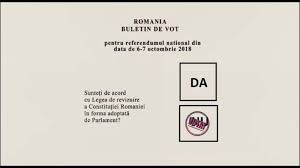 Azi, 7 octombrie, se împlineşte un an de la referendumul pentru familie, organizat timp de două zile, pe 6 şi 7 octombrie 2018. Vocea Basarabiei Referendum Pentru Familie 2018 Ce InseamnÄƒ DacÄƒ Votezi Da Sau Nu