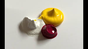 Add a dollop of white paint to a painting palette. Acrylic Paint Colour Mixing 7 Peach Youtube
