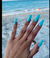 Double team + dynamicpunch blue manicures by asg5353. Pin By Vicki Webb On Nails And Toes Slay Square Acrylic Nails Blue Acrylic Nails Acrylic Nail Designs