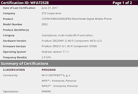 Look one column to the right of your router model number to see your zte router's user name. New Nougat Powered Zte Phones Get Wifi Certified Gsmarena Com News