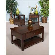 Finished in warm brown this contemporary cocktail table also offers space for displayable decor on the open shelf below. T477 9 Ashley Furniture Lift Top Cocktail Table