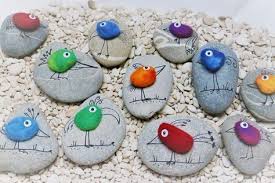 Zaubervogel Auf Stein Lallas Ideenschatz Ch Basteln Mit Steinen Bastelideen Basteln