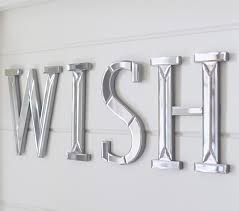 See more ideas about letter wall decor, letter wall, decor. Wish Mirrored Decorative Wall Letter Set Pottery Barn Kids