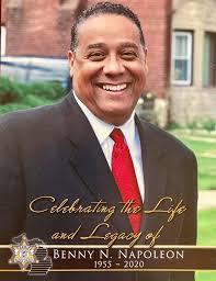 As Sheriff Bouchard left the funeral home for his good friend Sheriff Benny  Napoleon he said, “I will miss that smile and those big hugs. Rest in peace  pal, we will take