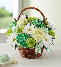 St patrick's day flowers uk. 167396 St Patty S Day Basket In Springfield Il Friday Z Flower Shop