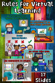 Distance Learning Or Virtual Learning Rules Rules Powerpoint Distance Learning Virtual School Organization Teaching Character