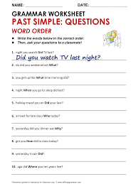 English Grammar Tests Fluent Land English Grammar Word Order English Lessons