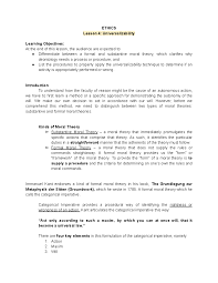 Act #6-Olval02.Docx - Ethics: Foundations Of Moral Valuation Activities  Chapter 6 Deontology 1. Go Online And Look For News Items On  Whistle-Blowers. | Course Hero