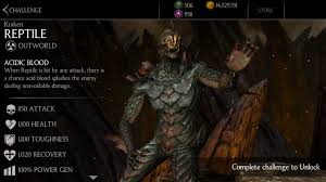 You know i have the same problem. Mortal Kombat X Mobile Challenge 12 13 18 Kraken Reptile Rectify Gamingrectify Gaming