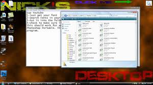 Step pertama buka folder file yang sudah didownload, kemudian tekan. How To Get A Font Into Photoshop Portable Youtube