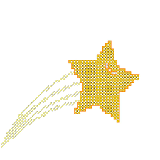 Shootingstar Crossstitch Pattern For 4 Hoop Cross Stitch Cross Stitch Patterns Christmas Cross Stitch