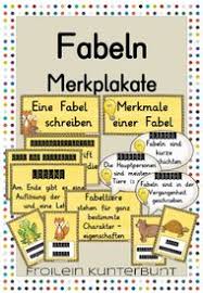 Fabeln Merkplakate Unterrichtsmaterial Im Fach Deutsch Fabeln Unterrichtsmaterial Fabeln Grundschule