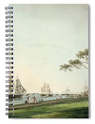View Taken On The Esplanade, Calcutta Spiral Notebook