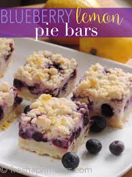 Blueberry Lemon Pie Bars Recipe Lemon Pie Bars Sweet Pie Delicious Desserts